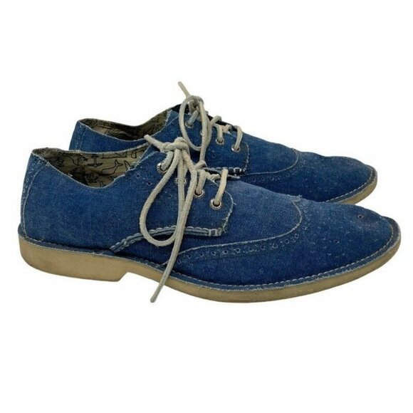 Sperry Top-Sider Derby Dress Shoes Blue Denim Size 11 - Picture 1 of 9